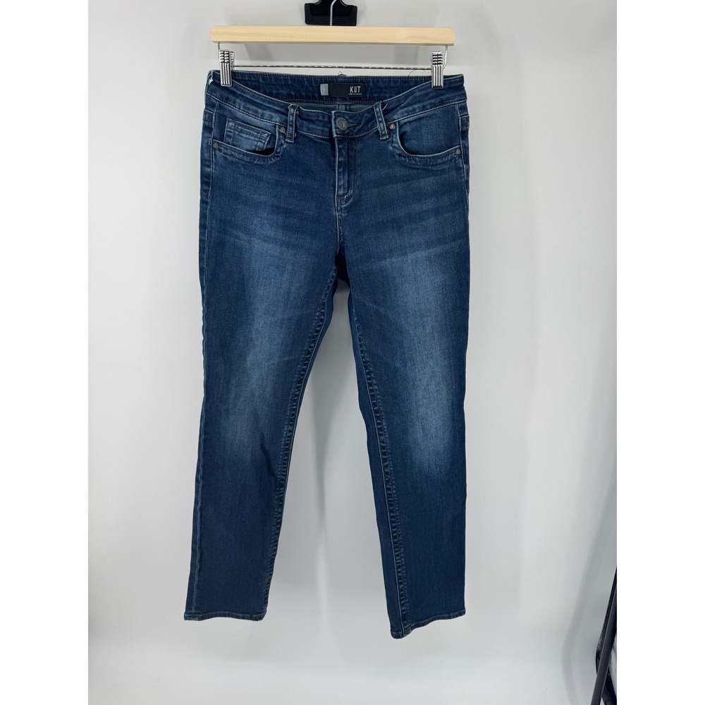 Kut from the Kloth Womens Size 8 Dark Wash Skinny Jeans Blue Stretch Denim